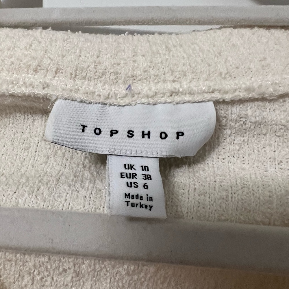 Topshop Cropped Ribbed Sweater - Picture 3 of 3